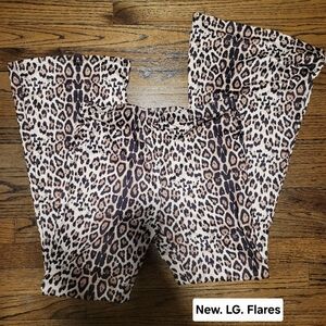 Leopard Print Kids Flares